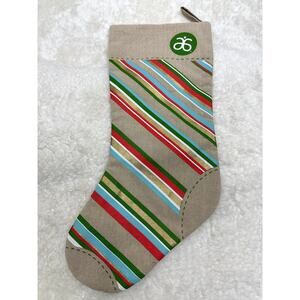 Arbonne Holiday Striped Stocking